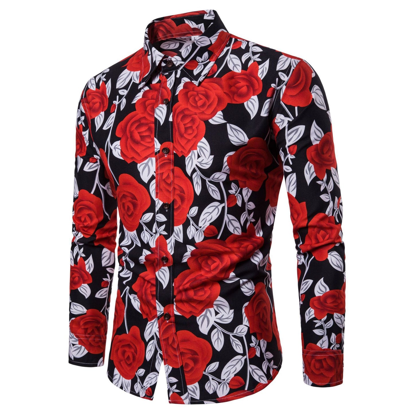 Rose print shirt