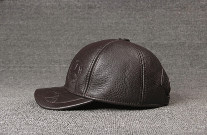 Monochrome cowhide hat