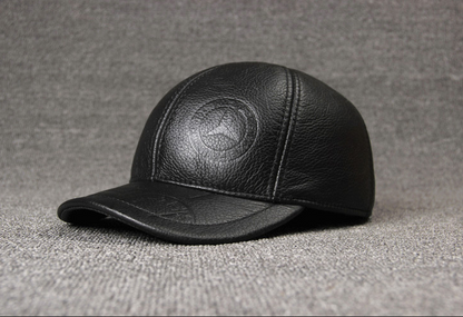 Monochrome cowhide hat