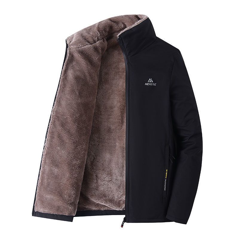 Fashion Casual Loose Jacket Fleece-lined Thickened