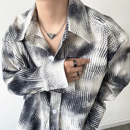 Men's Contrast Loose Lazy Shirt Top