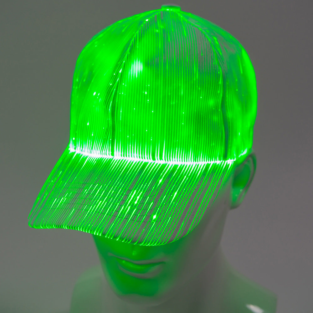 led fiber optic hat