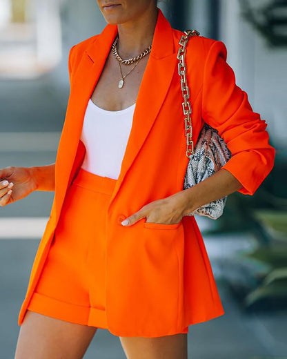 Top Shorts Suit Suit Sexy Temperament Women's Clothing