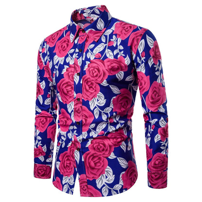 Rose print shirt