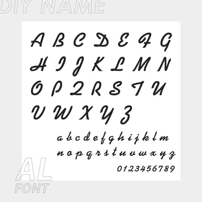 Personalized Custom 316L Stainless Steel Jewelry, English Alphabet Name Anklet