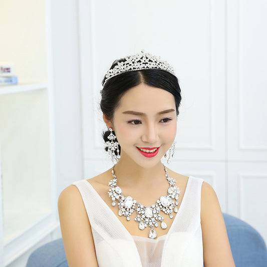 Necklace And Earrings Suite Wedding Dress Accessories
