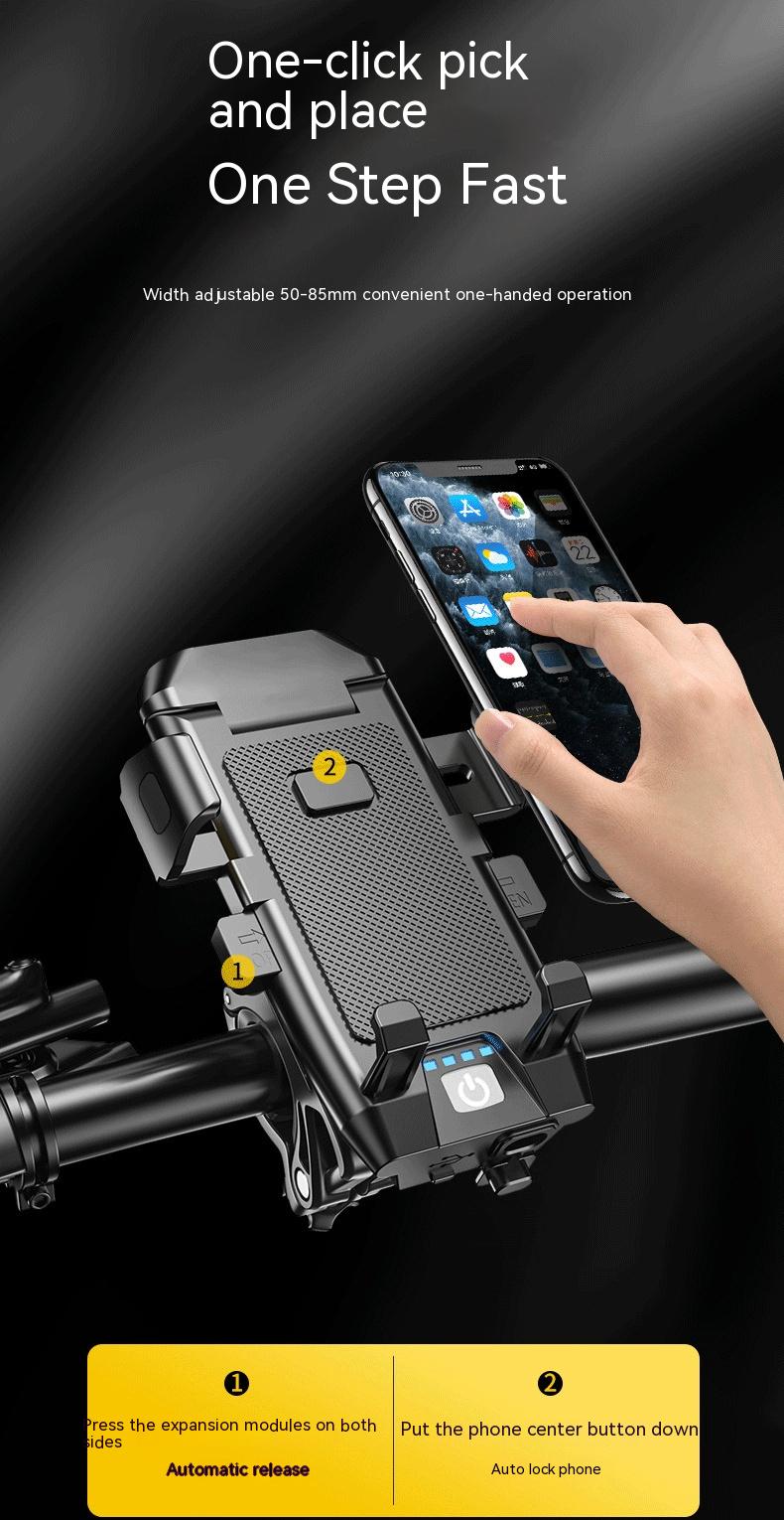 Rechargeable Mountain Bike Mobile Phone Bracket Horn Headlight Outdoor Riding Mobile Power Bicycle Equipment