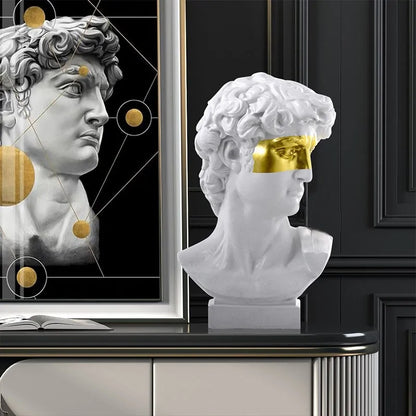 European Abstract Resin Bust Sculpture | Modern Home Decor