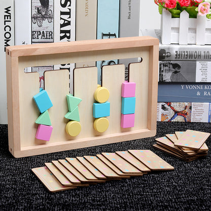 QZM Wooden Logic Puzzle for Kids