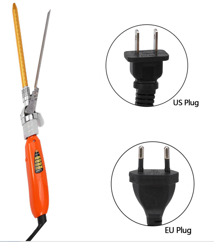 Single tube curling iron