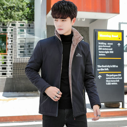Fashion Casual Loose Jacket Fleece-lined Thickened