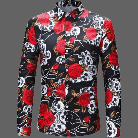 Rose print shirt