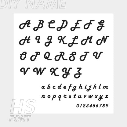 Personalized Custom 316L Stainless Steel Jewelry, English Alphabet Name Anklet