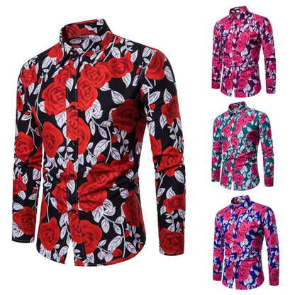 Rose print shirt