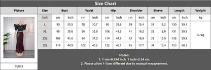 Sequined Christmas Women's Clothing Plus Size Dress