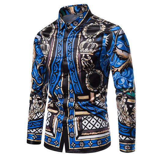 Autumn New Shirt European And American Fashion Shirt Male Personality