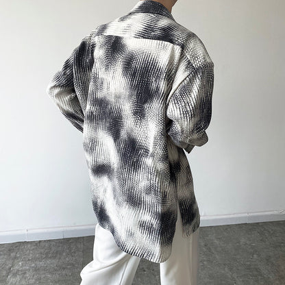 Men's Contrast Loose Lazy Shirt Top