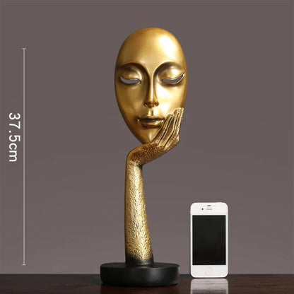 3D Abstract Resin Sculpture Set for Tabletop Decor