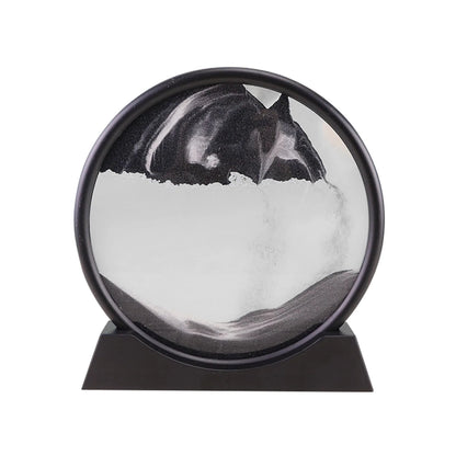3D Kinetic Quicksand Art Sculpture - Hourglass Decor