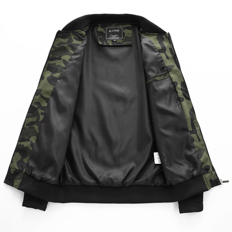 Men's Jacket Men's Plus Size Camouflage Leisure Sports