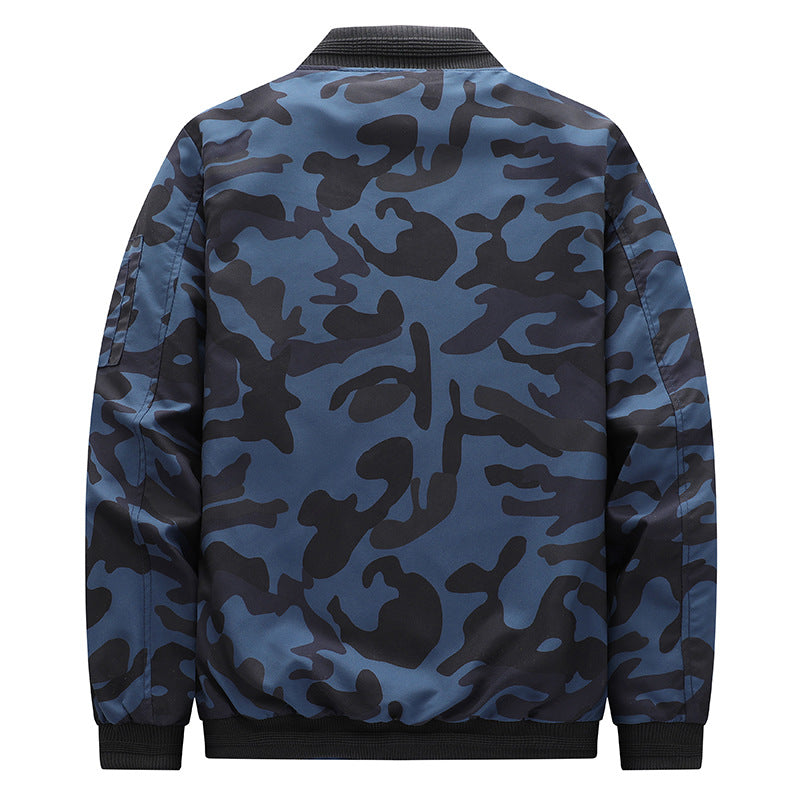 Men's Jacket Men's Plus Size Camouflage Leisure Sports