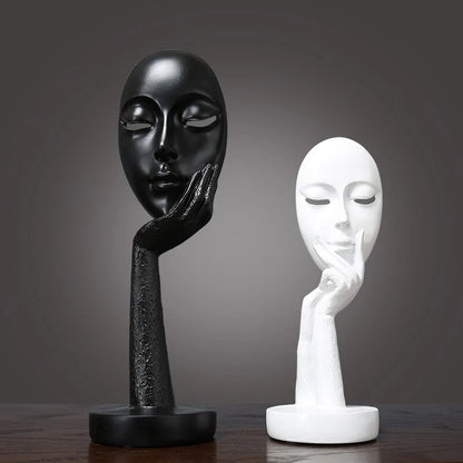 3D Abstract Resin Sculpture Set for Tabletop Decor