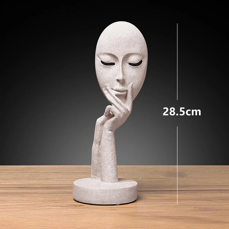 3D Abstract Resin Sculpture Set for Tabletop Decor