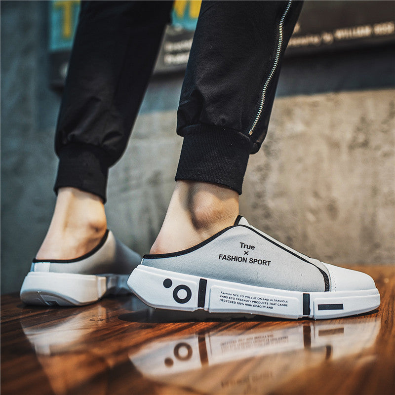 PU Slip-on Lazy Shoes Without Heels