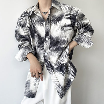 Men's Contrast Loose Lazy Shirt Top