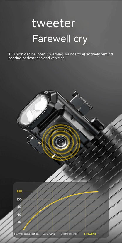 Rechargeable Mountain Bike Mobile Phone Bracket Horn Headlight Outdoor Riding Mobile Power Bicycle Equipment