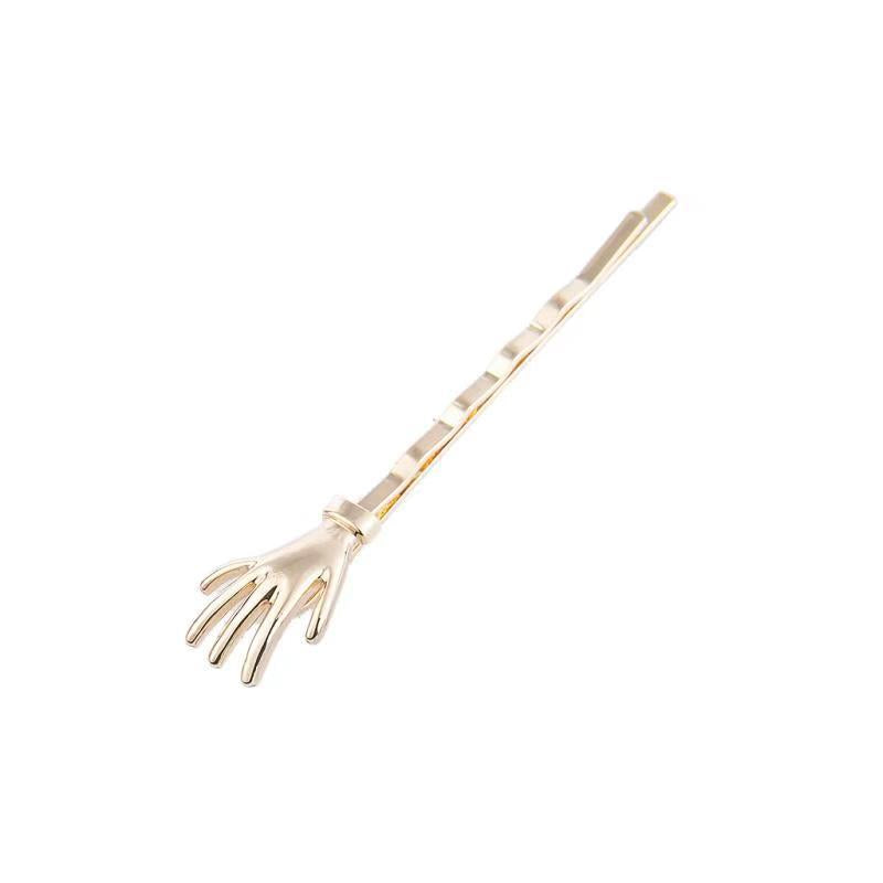 New Arrival Metal Skull Hand Hair Clips For Women Fashion