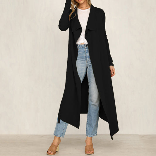 Trendy Coat Windbreaker Women's Lace Lapel Women's Clothing