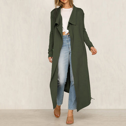 Trendy Coat Windbreaker Women's Lace Lapel Women's Clothing