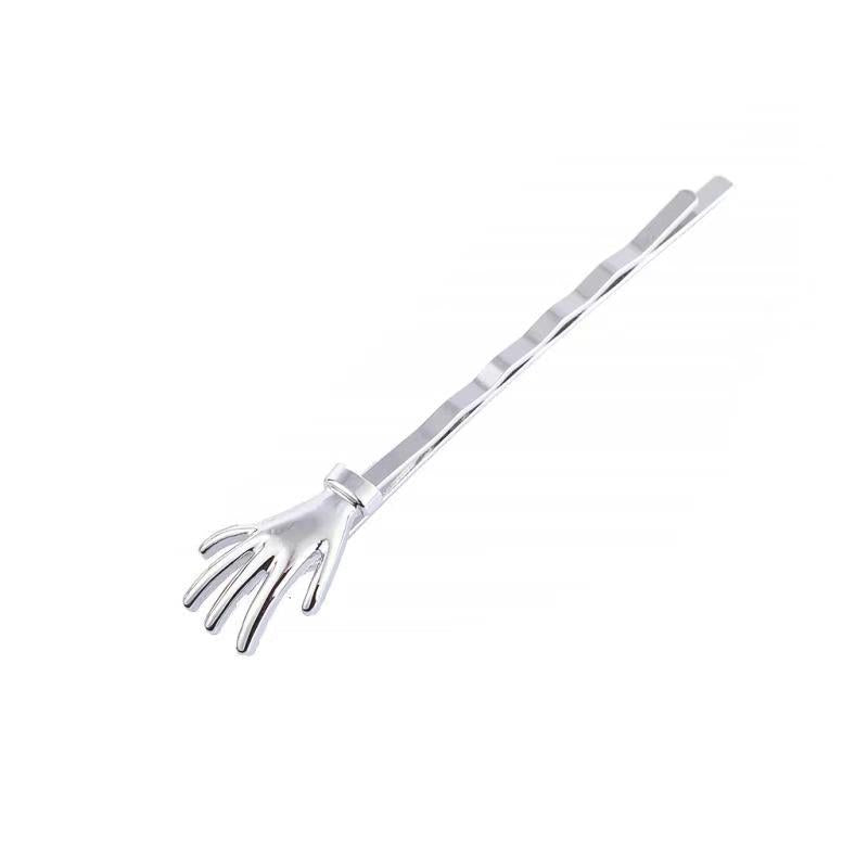 New Arrival Metal Skull Hand Hair Clips For Women Fashion