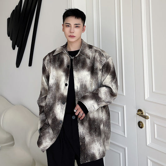 Men's Contrast Loose Lazy Shirt Top