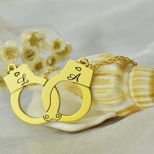 S925 Silver Handcuffs Creative Jewelry Personalized Name Necklace
