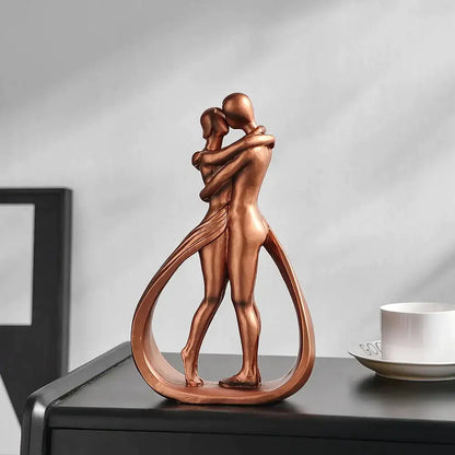 Amour Duet Sculpture | Couple Statue of Love & Unity