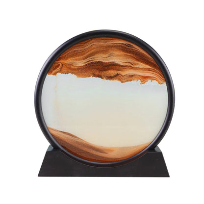 3D Kinetic Quicksand Art Sculpture - Hourglass Decor
