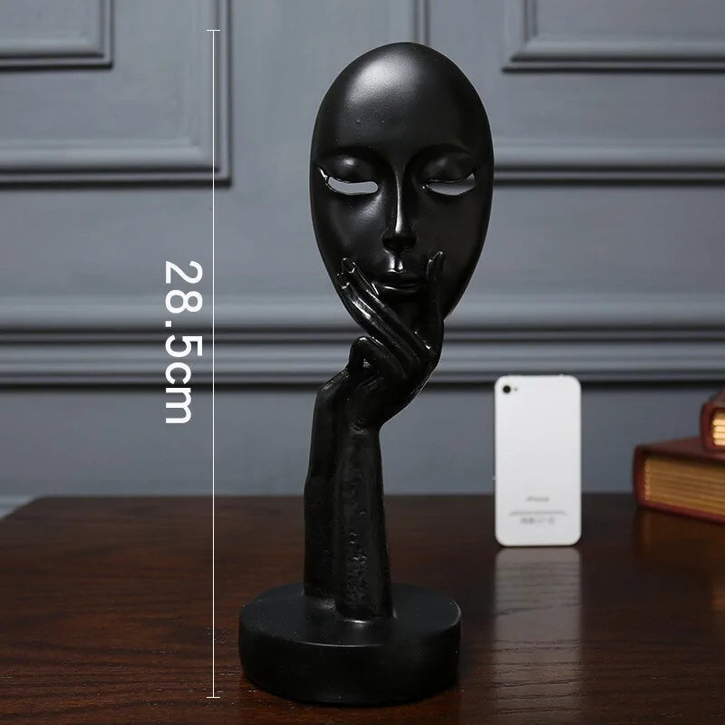 3D Abstract Resin Sculpture Set for Tabletop Decor